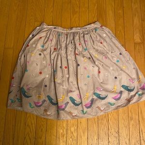 Bea & Dot by ModCloth bird newsprint skirt Size 2X